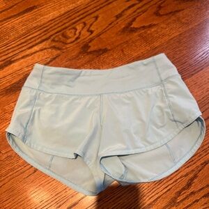 Lululemon shorts size 2. Light blue.